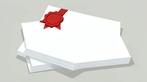 A stack of blank Japanese government bond certificates