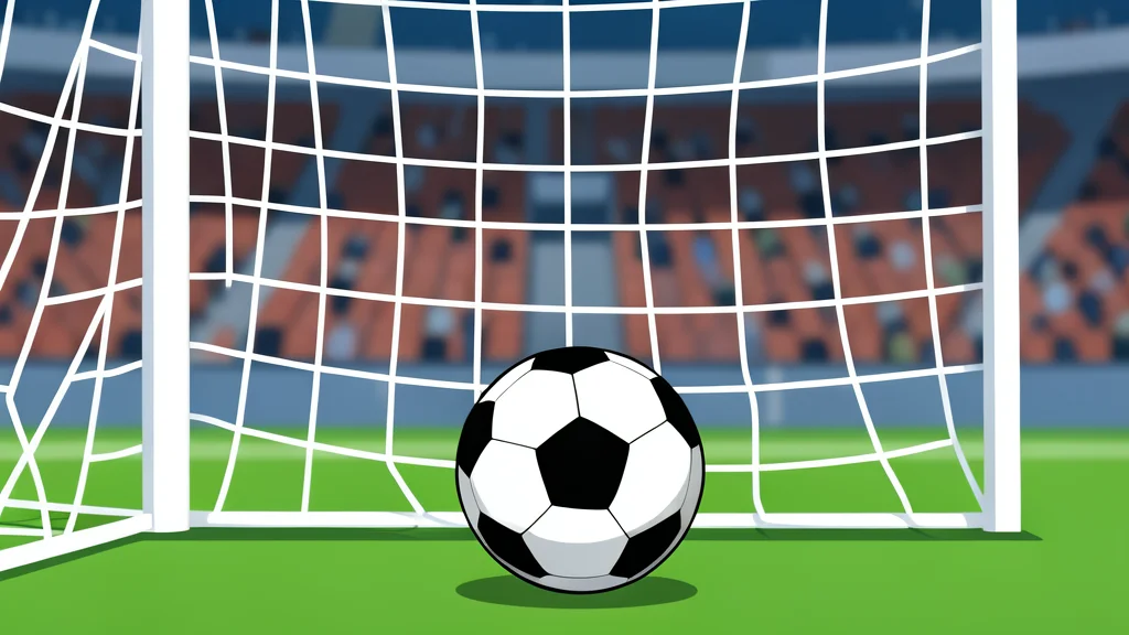 A vast outdoor soccer stadium with vibrant green grass and white goalposts under a bright, clear sky.