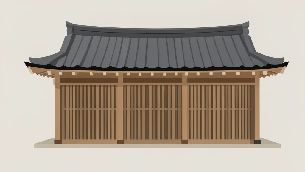 A traditional Japanese wooden bank building facade with a tiled roof