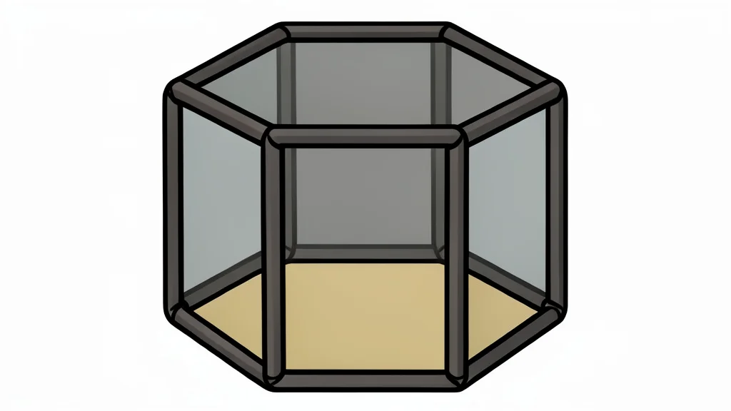 A padded octagon cage with a canvas floor