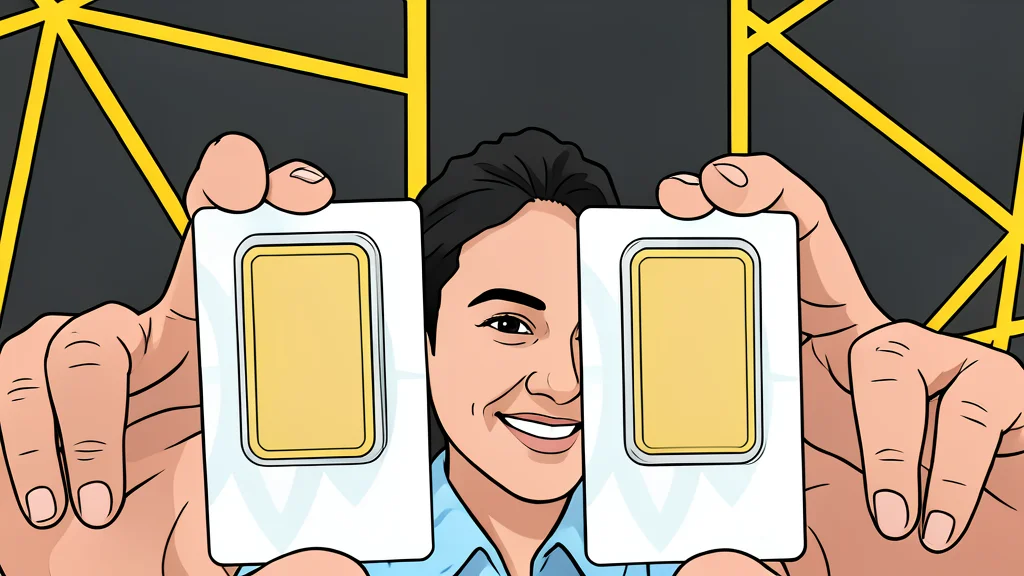 A stack of polished, rectangular gold bars on a dark surface