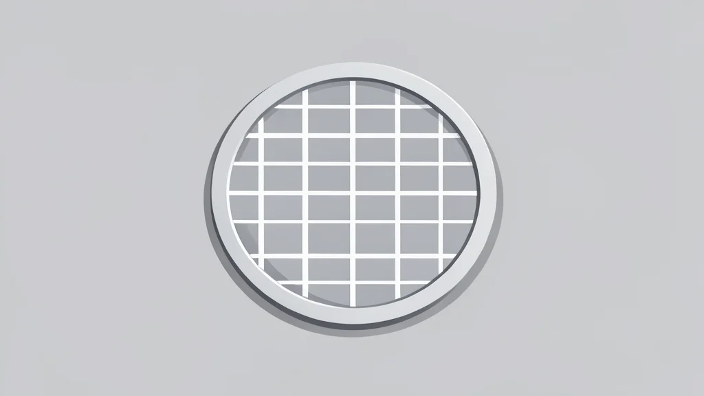 A silicon wafer resting on a cleanroom surface