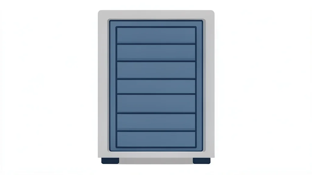 A server rack in a data center