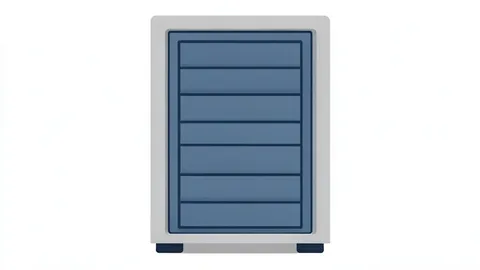 A server rack in a data center