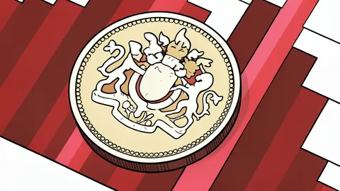 A neat stack of gold sovereign coins on a plain surface