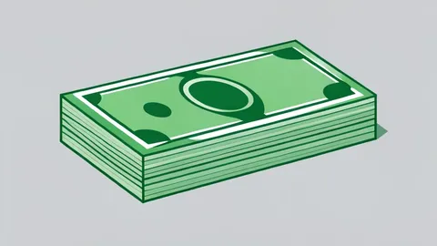 A neat stack of US dollar bills