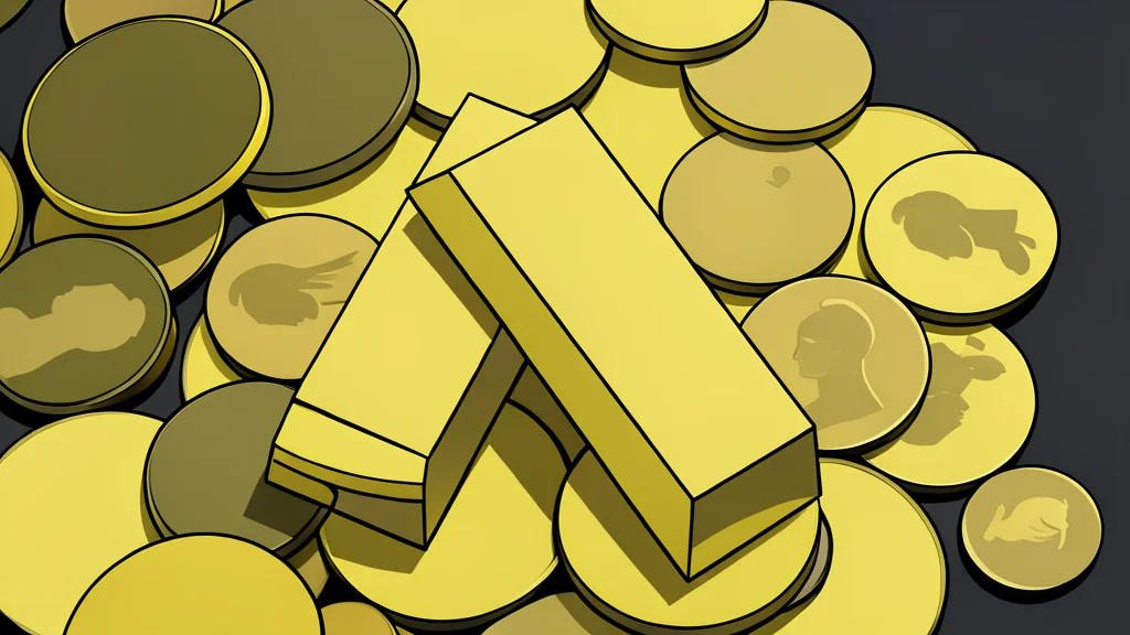 A stack of shiny gold bars resting on a dark, flat surface.