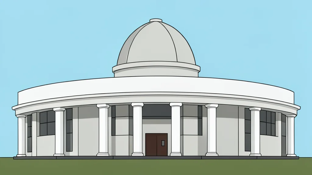 A flat-vector illustration of a government treasury building facade.
