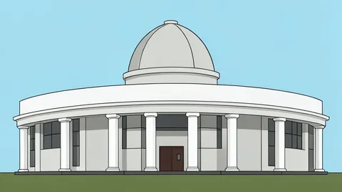 A flat-vector illustration of a government treasury building facade.