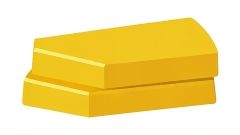 A stack of shiny gold bars