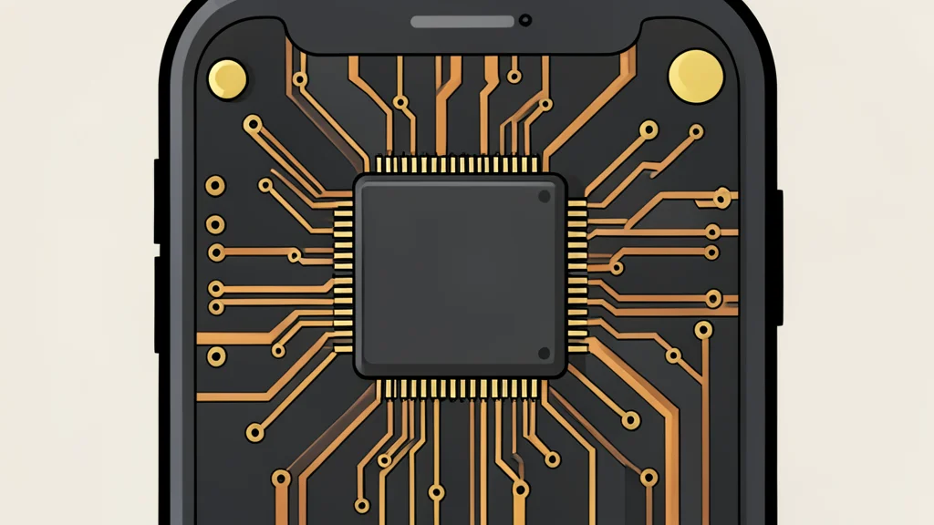 A flat-vector illustration of a smartphone with a physical QWERTY keyboard and a small screen.