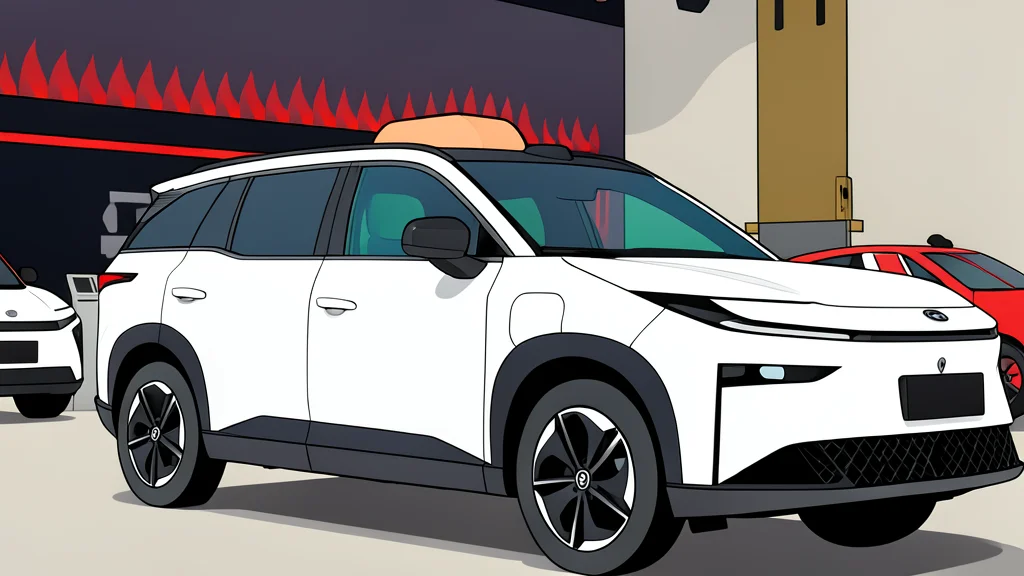 A flat vector illustration of a modern electric vehicle charging station with a cable plugged into a car port.