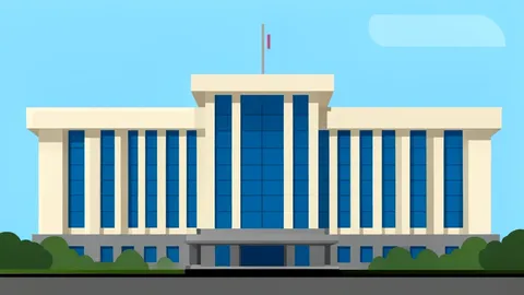 A modern glass and steel building facade with vertical lines, representing a headquarters for international diplomacy.