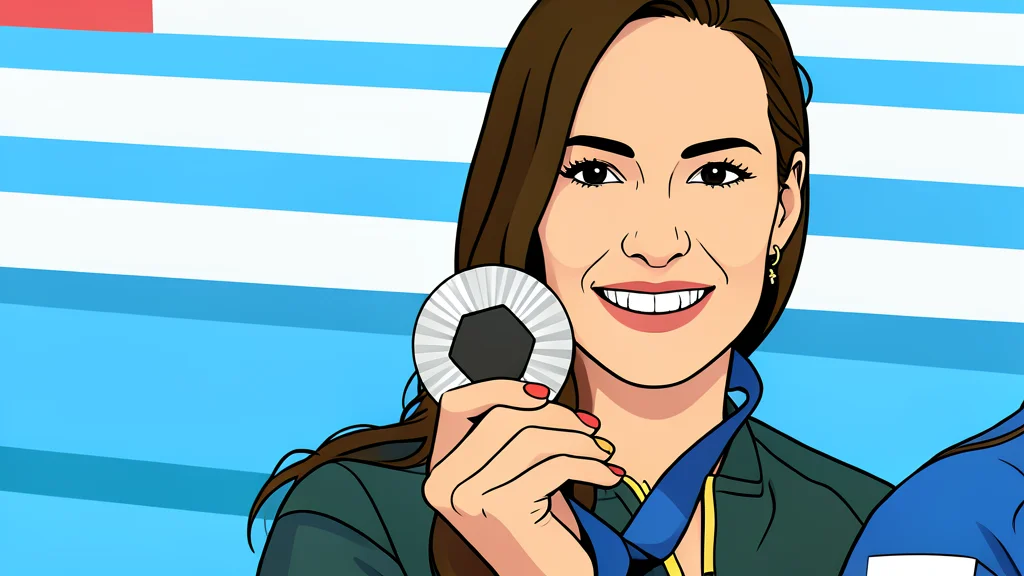 A flat-vector illustration of a swimming pool lane with concentric water ripples and a single starting block in the foreground.