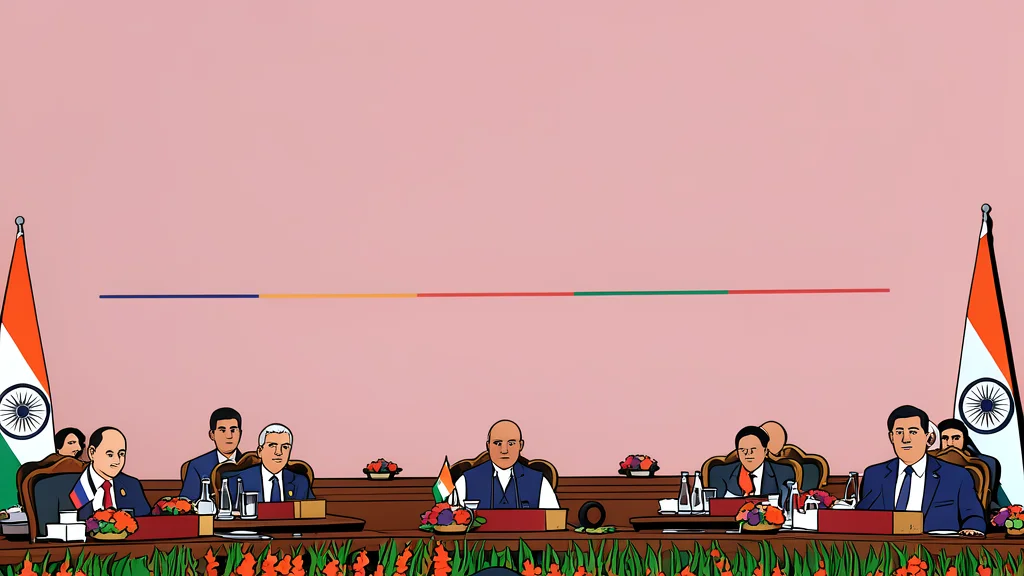 A cluster of modern government conference halls with rows of empty chairs and microphones