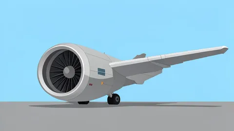 A commercial jet engine resting on a concrete tarmac