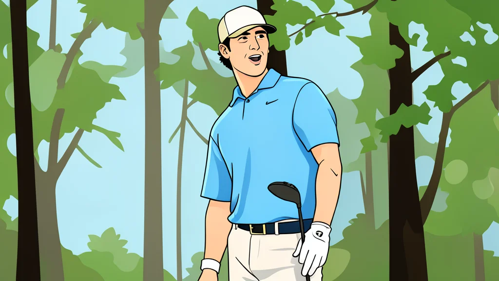 A manicured golf fairway with lush green grass and a sand bunker in the distance.