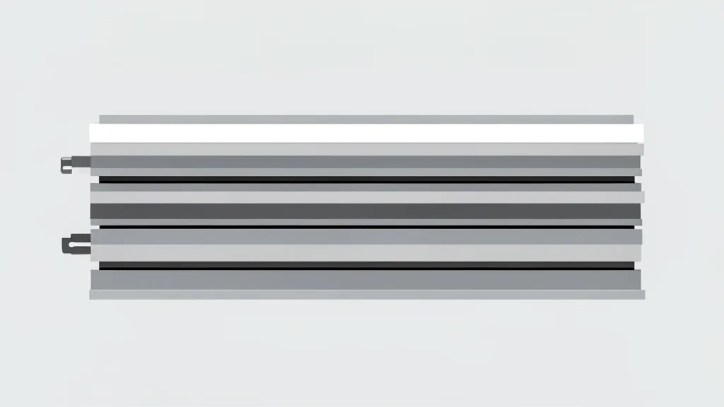 A solid-oxide fuel cell stack with visible ceramic plates and metal interconnects