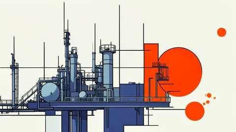 A large industrial gas storage tank facility with vertical pipes and valves