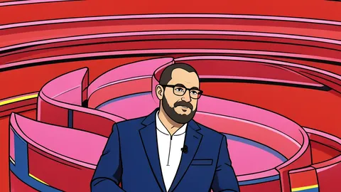 A flat vector illustration of a smartphone resting on a wooden table next to a pair of smart glasses.