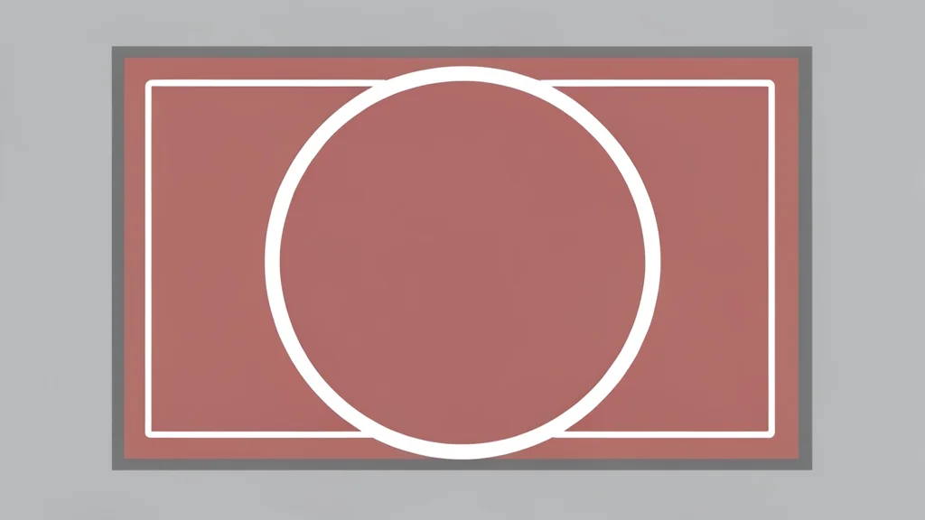 A wrestling mat with a central circle and surrounding boundary lines