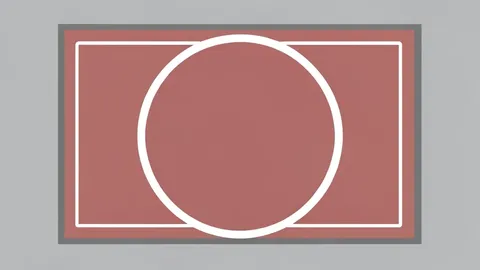 A wrestling mat with a central circle and surrounding boundary lines