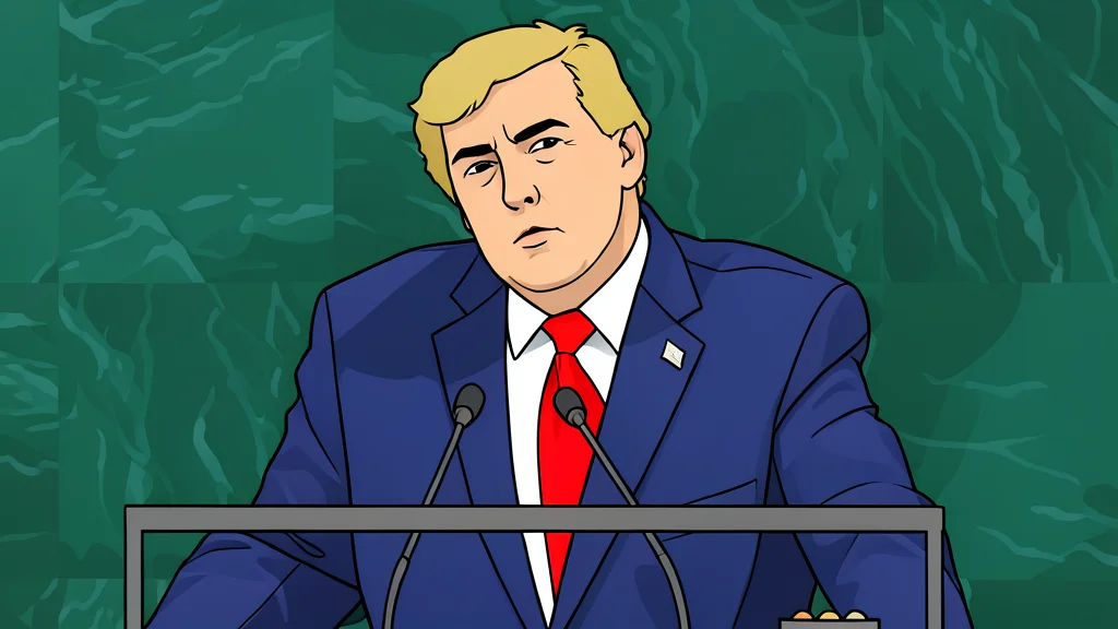 A flat-vector illustration of a large assembly hall with rows of empty chairs facing a central podium.