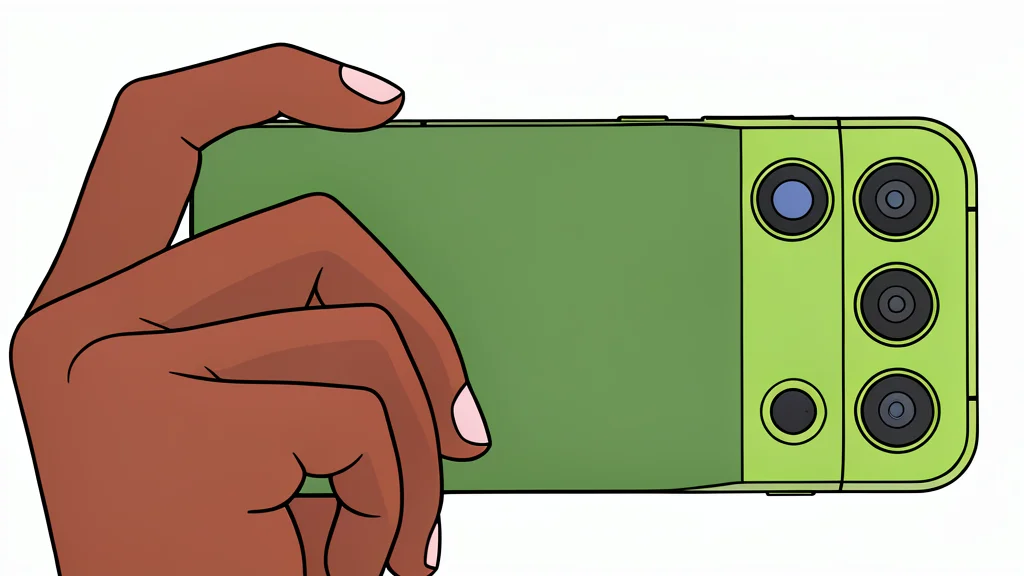 A thin aluminum smartphone with a four-lens camera arch and textured back panel