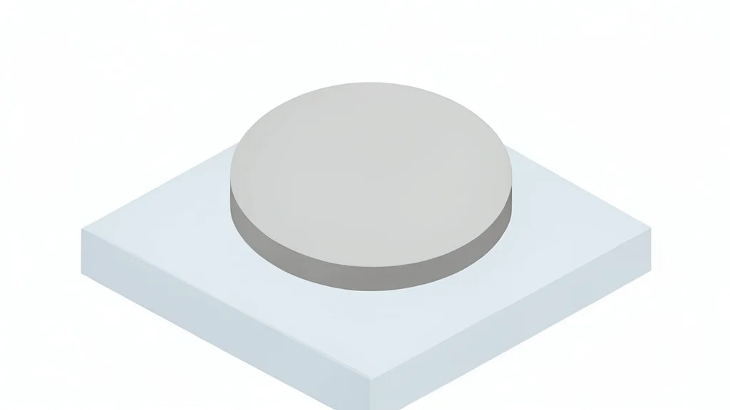 A silicon wafer resting on a cleanroom tray