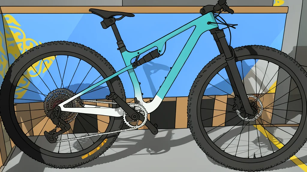 A cross-country mountain bike frame with suspension linkage