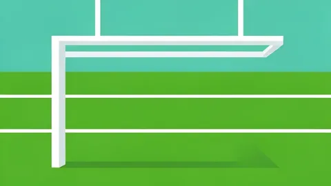 A green football field with white yard lines and goalposts at the end zone