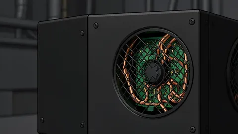 A row of humming server racks in a dimly lit data center