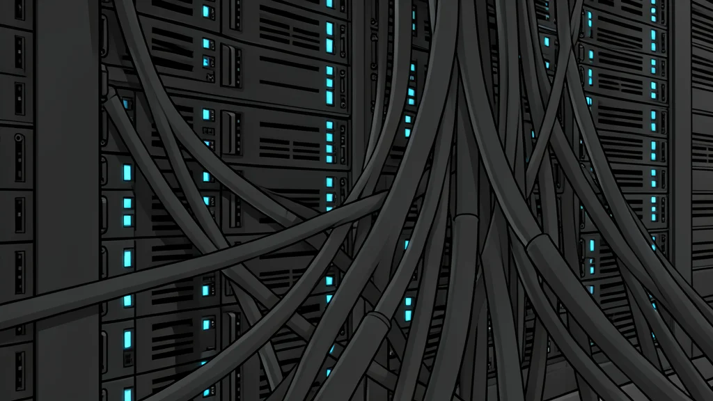 A flat vector illustration of a tall stack of physical corporate bond certificates with no text or numbers.