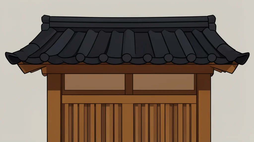 A traditional Japanese wooden bank building facade with a tiled roof.