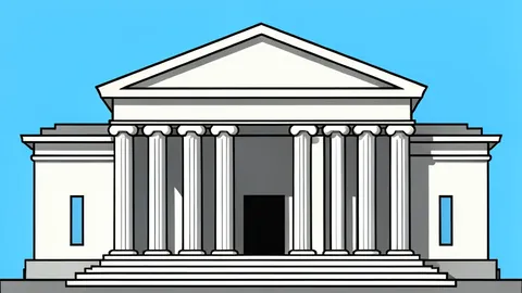 A high court building facade with columns