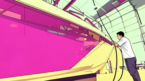 A sleek white motorboat with a wakeboard tower docked at a marina.