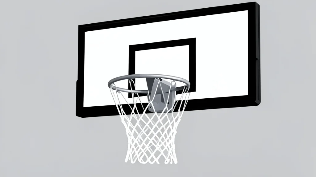 A wooden basketball resting on a polished hardwood court floor