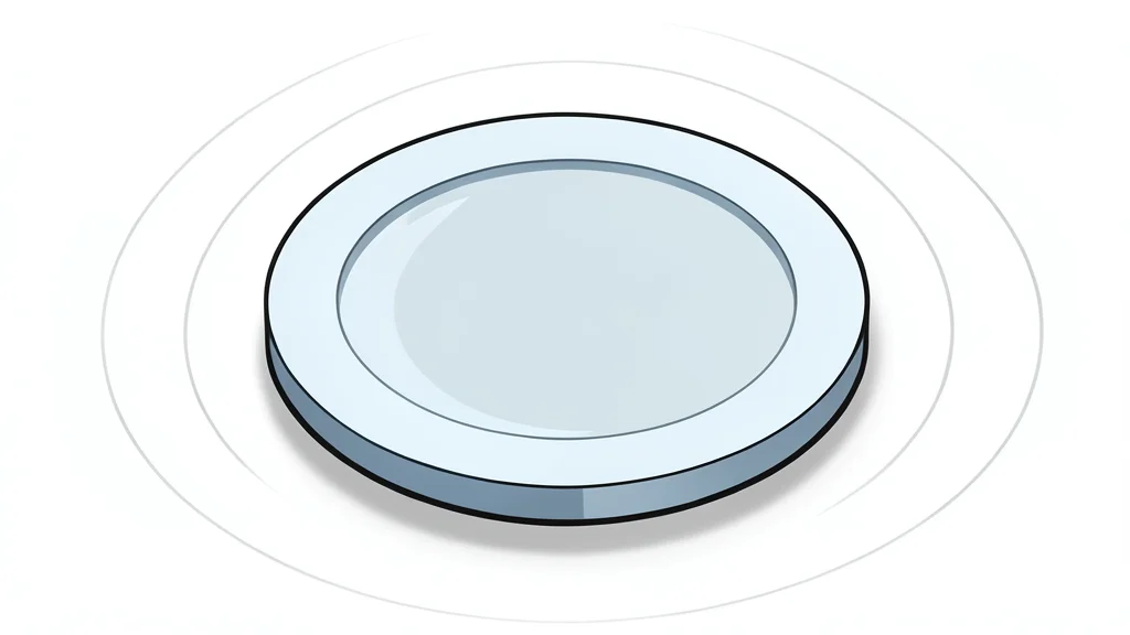 A silicon wafer resting on a cleanroom table