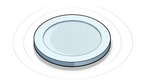 A silicon wafer resting on a cleanroom table
