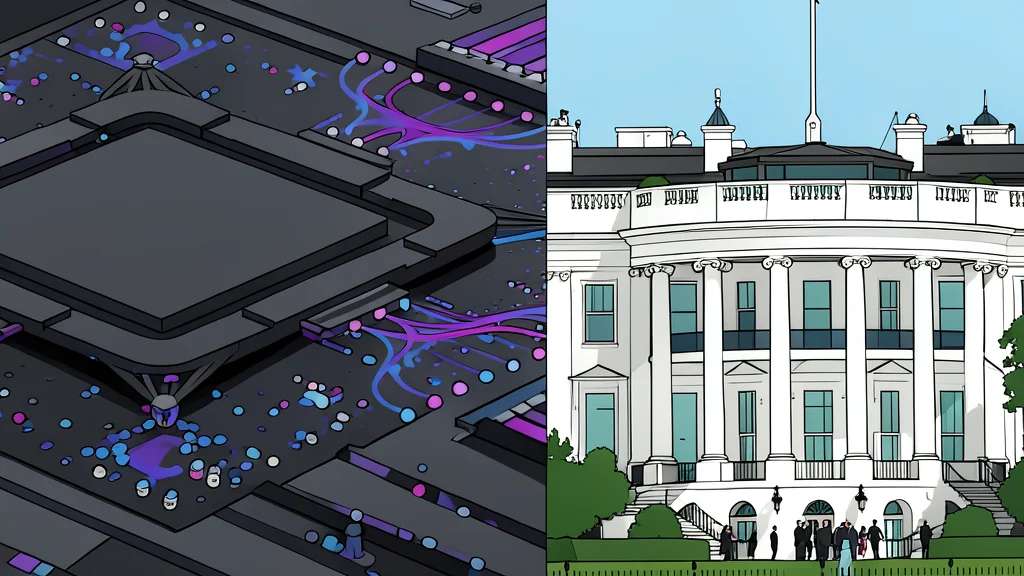 A simple white house with a flagpole in a flat vector style.
