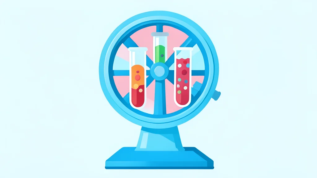 A laboratory centrifuge spinning test tubes containing biological samples