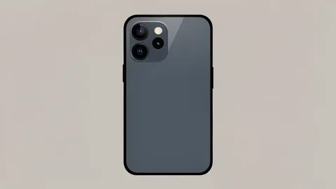 A sleek smartphone with a triple camera array on the back panel