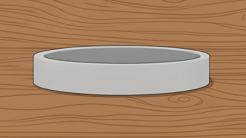 A minimalist, screen-free wristband resting on a wooden surface