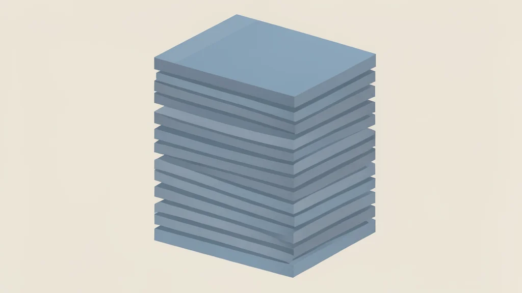 A flat vector illustration of a neat stack of government bond certificates.