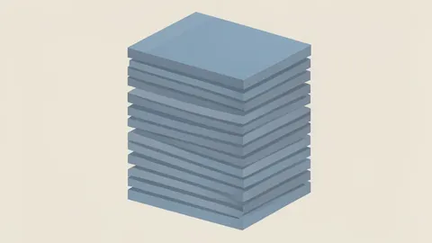 A flat vector illustration of a neat stack of government bond certificates.