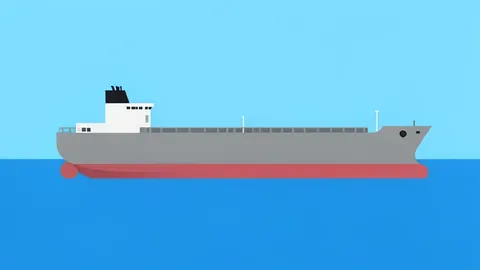 A large supertanker ship floating on the open ocean