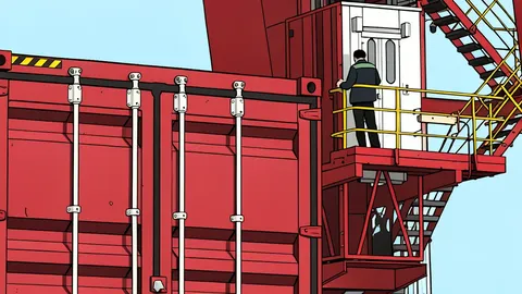 A large container ship loaded with stacked shipping containers in a busy port