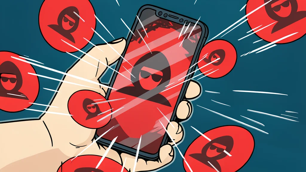 A flat vector illustration of a smartphone connected to a server rack.