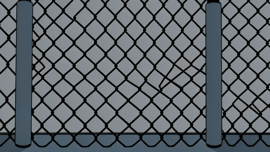 A padded octagonal fighting cage with white ropes and a central canvas floor.