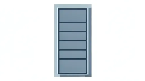 A sleek server rack standing in a sterile data center environment.